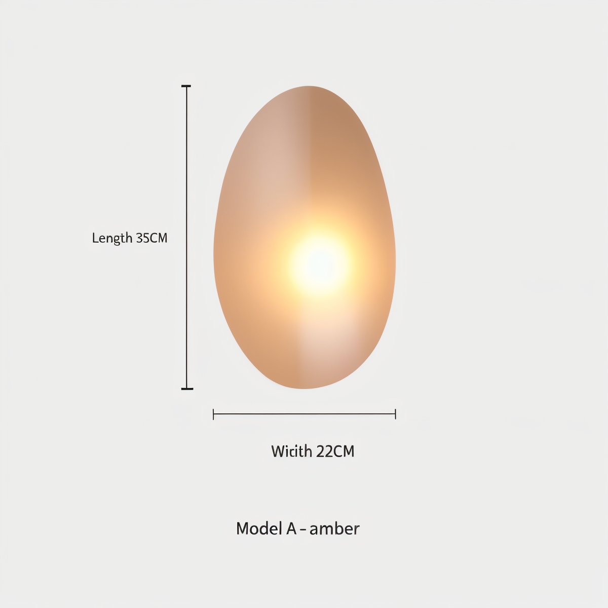 LED Küstenlicht Glas-Wandleuchte im Nordischen Design