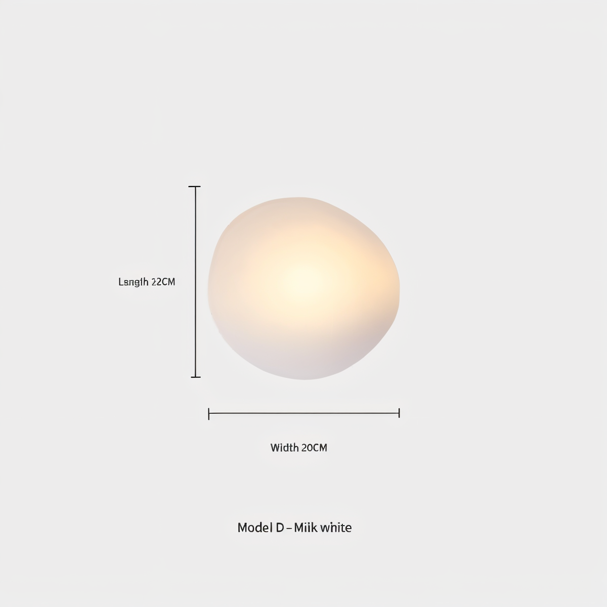 LED Küstenlicht Glas-Wandleuchte im Nordischen Design