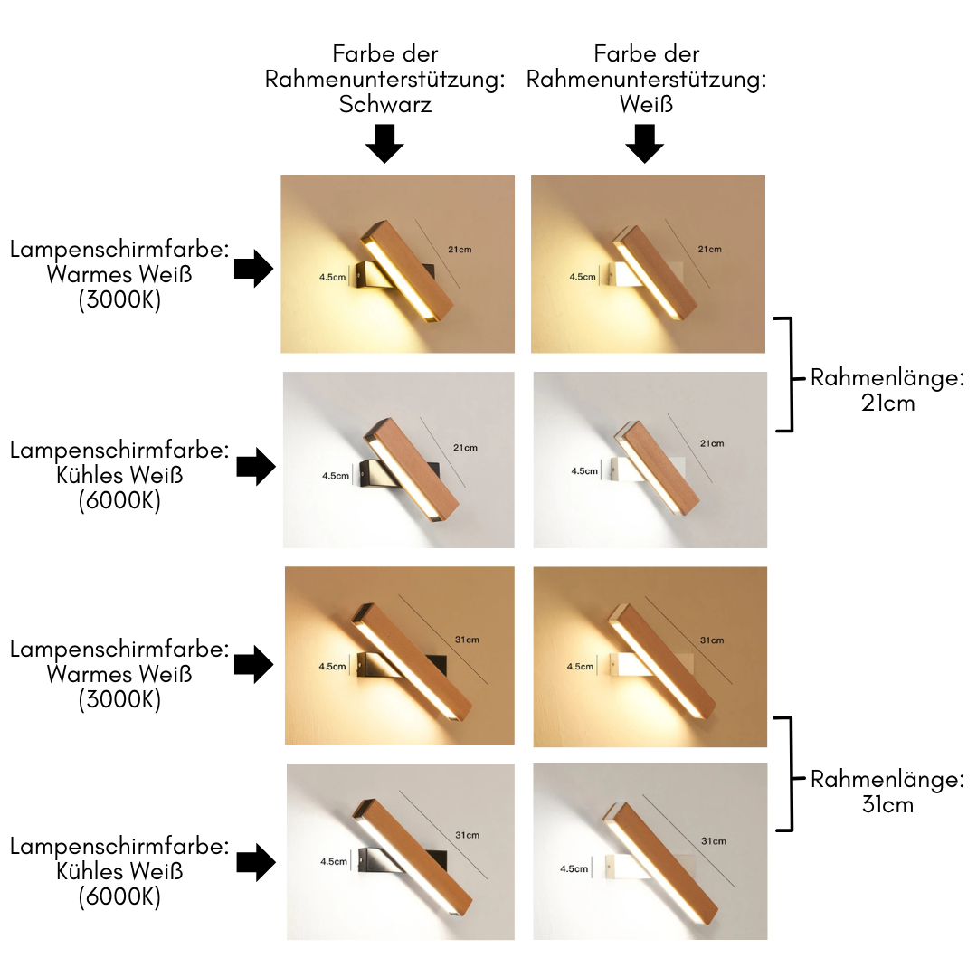 LichtPivot Wandlampe