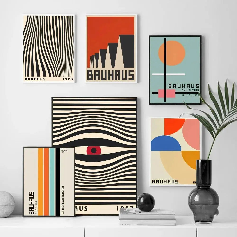 Affiche Bauhaus - Géométrie Abstraite Nordic Sosho