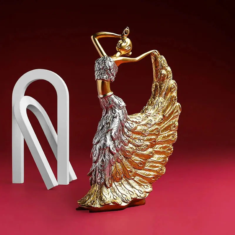 Danseuse à plumes - Sculpture artistique Sosho