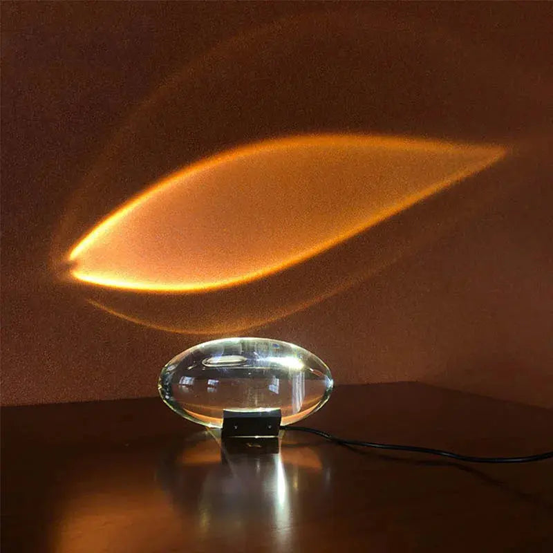 Lampe de Table LED - Cristal "Œil du Ciel" Design Italien Sosho