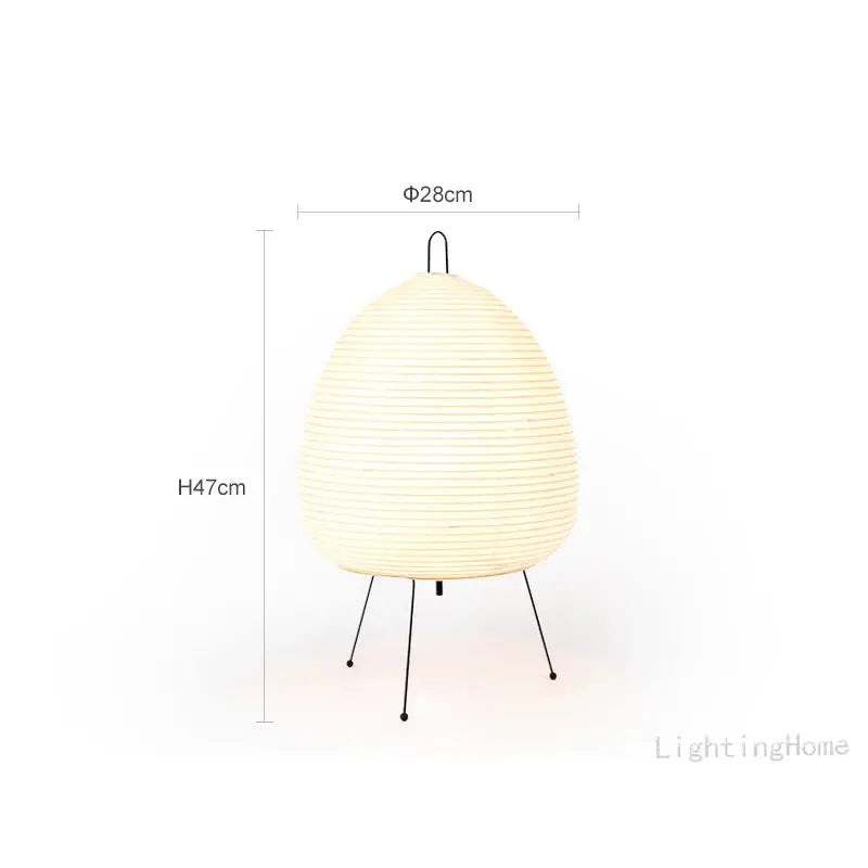 Lampe de Table Akari - Papier de Riz, design japonais Sosho