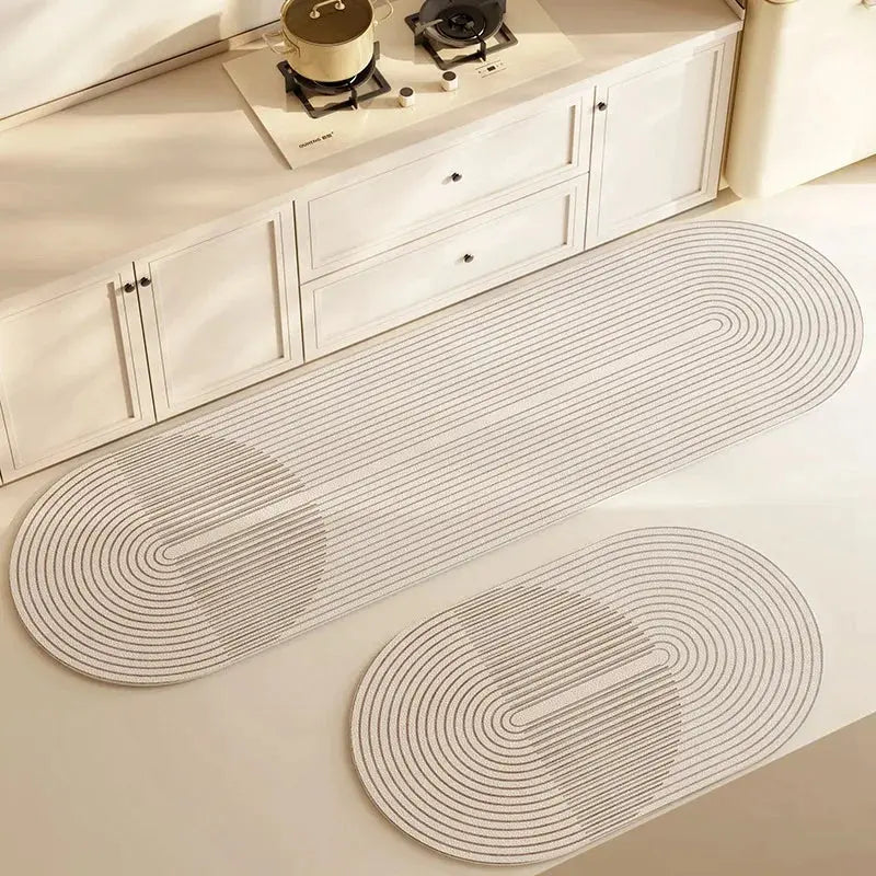 Tapis de Cuisine Super Absorbant - Antidérapant et Lavable Sosho