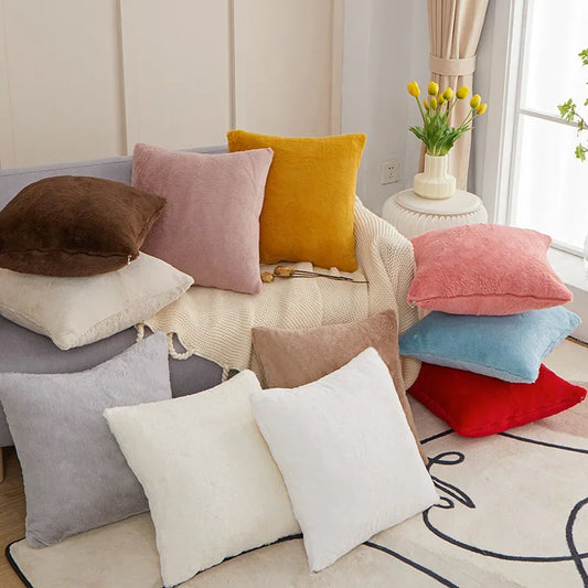 Cushion with fur - Modern