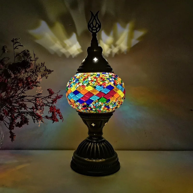 Lampe turque à mosaïque - Lumière tamisée