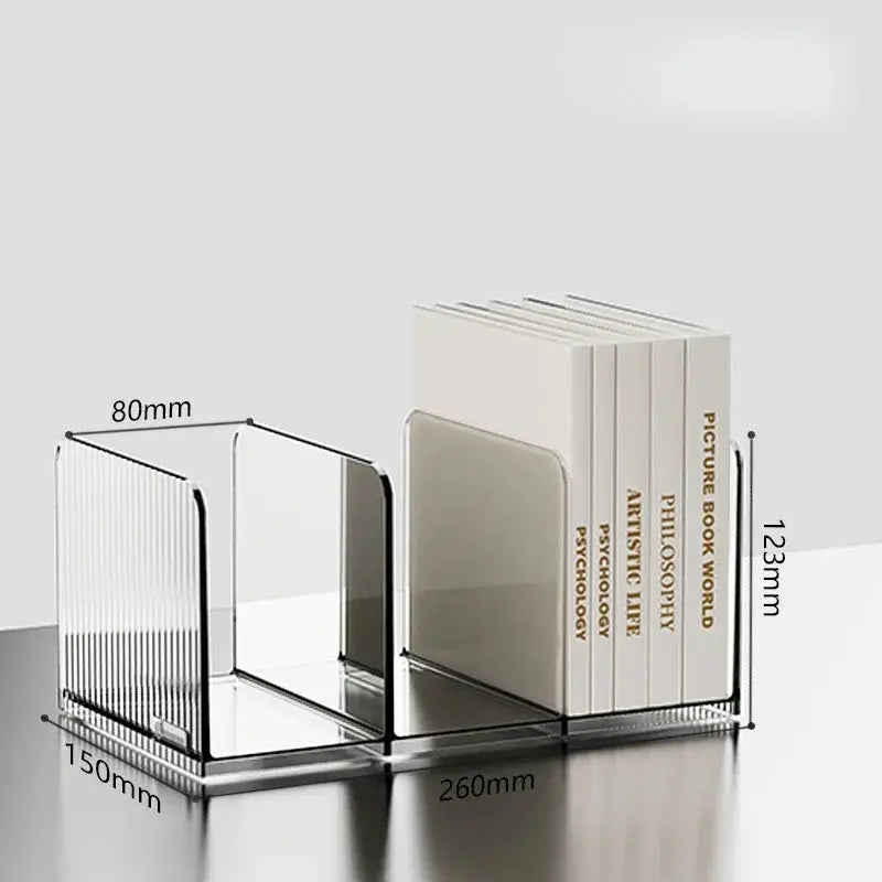 Serre-livre transparent - Solide et design - Sosho