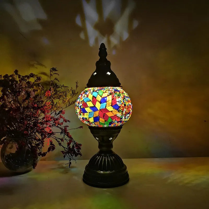 Lampe turque à mosaïque - Lumière tamisée