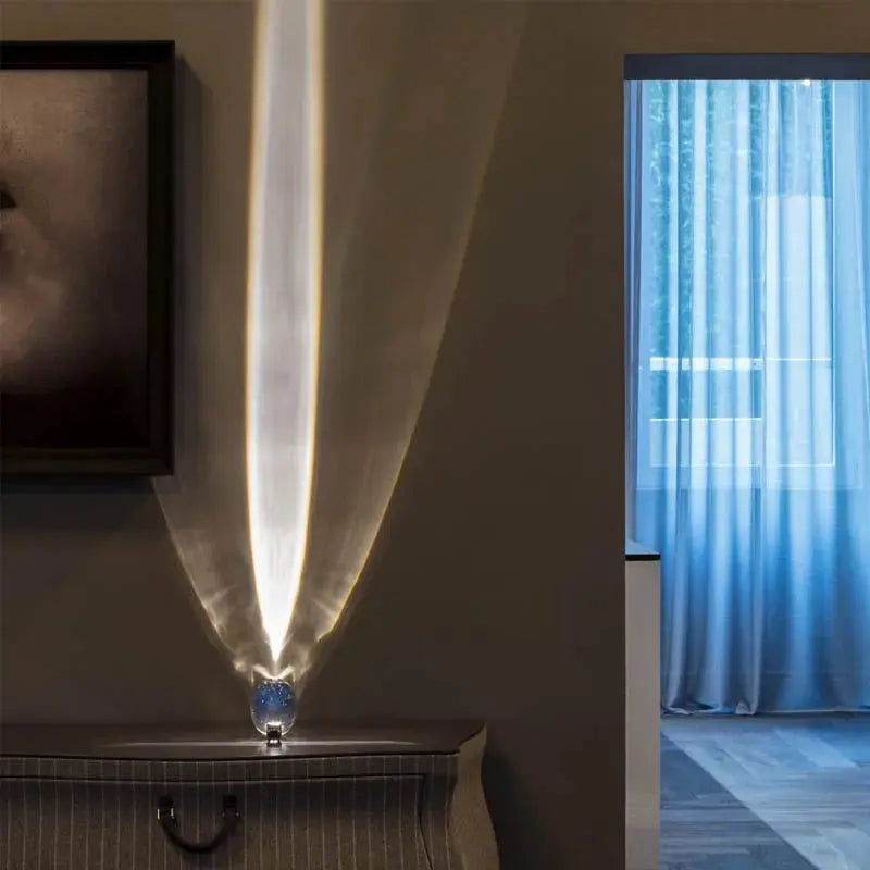 Lampe de Table LED - Cristal "Œil du Ciel" Design Italien Sosho