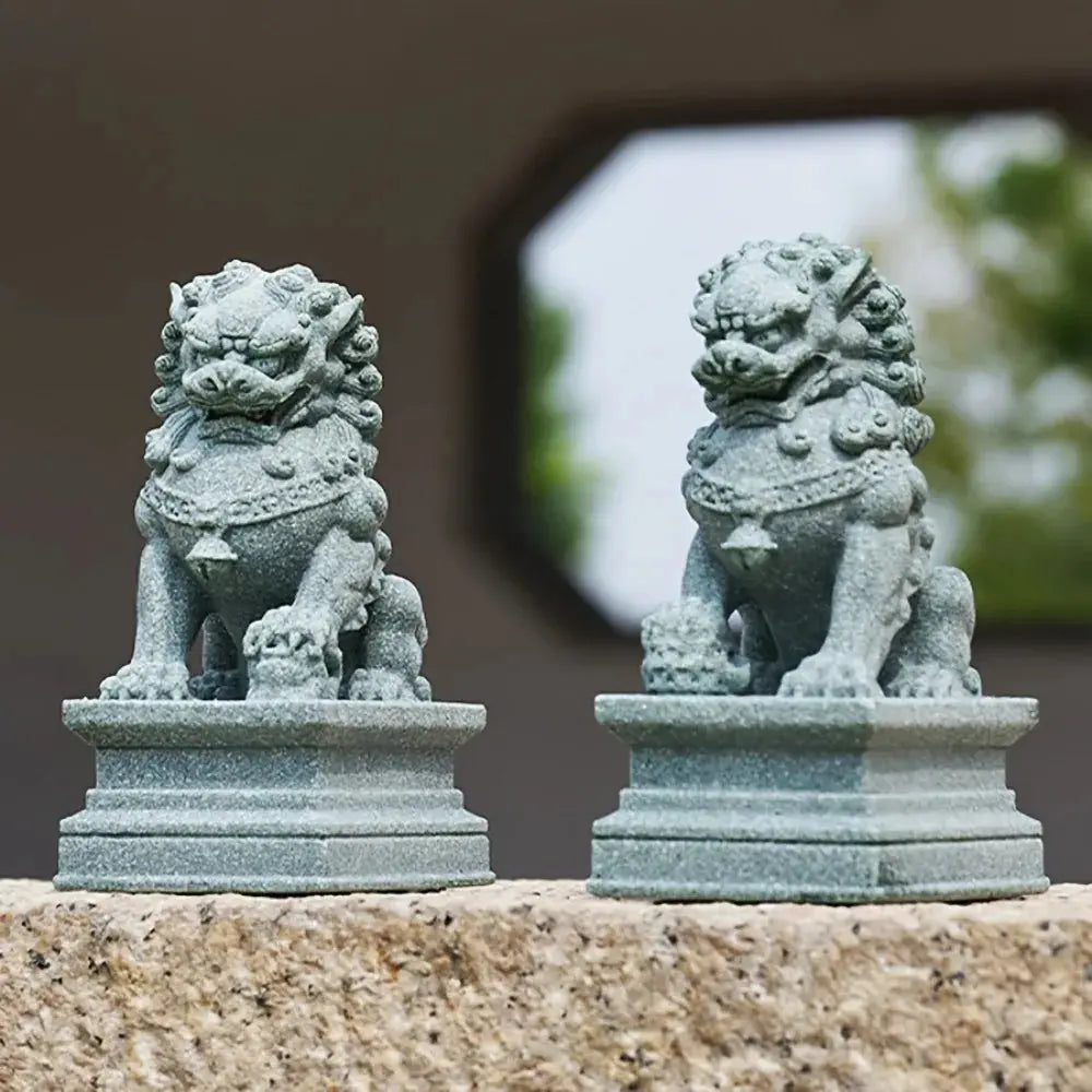 Statues Chiens Foo - Gardiens Feng Shui (Paire) Sosho