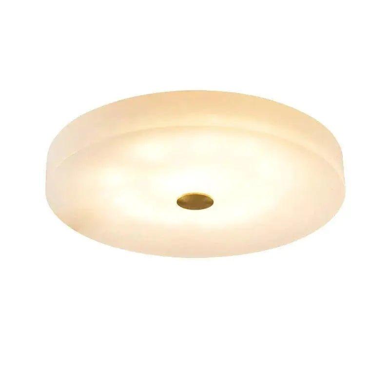 Round Alabaster LED-Deckenleuchte