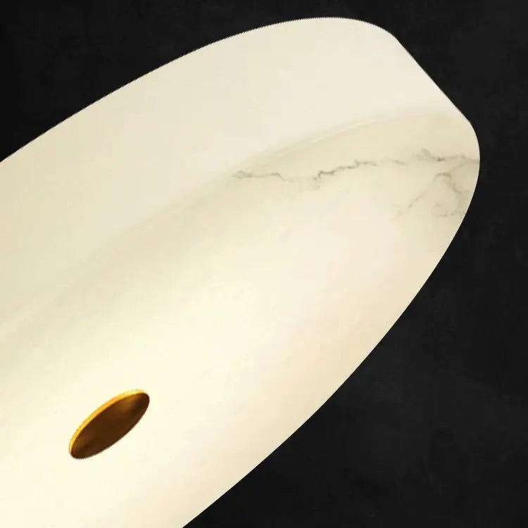 Round Alabaster LED-Deckenleuchte