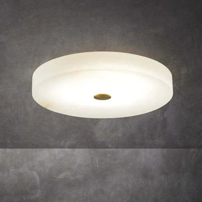 Round Alabaster LED-Deckenleuchte