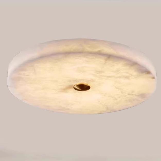 Round Alabaster LED-Deckenleuchte