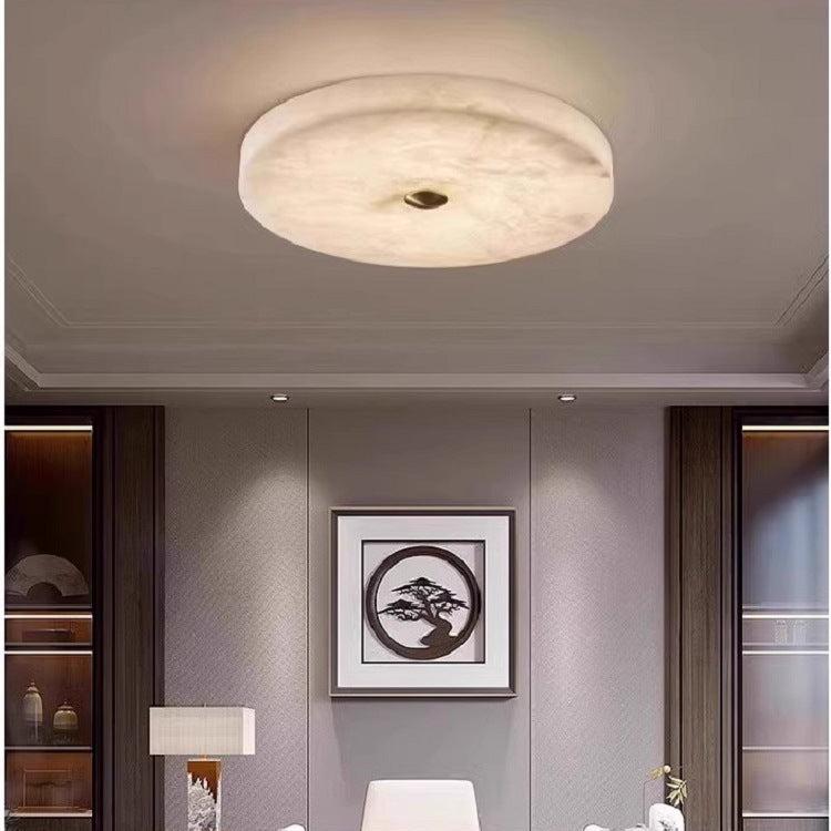 Round Alabaster LED-Deckenleuchte