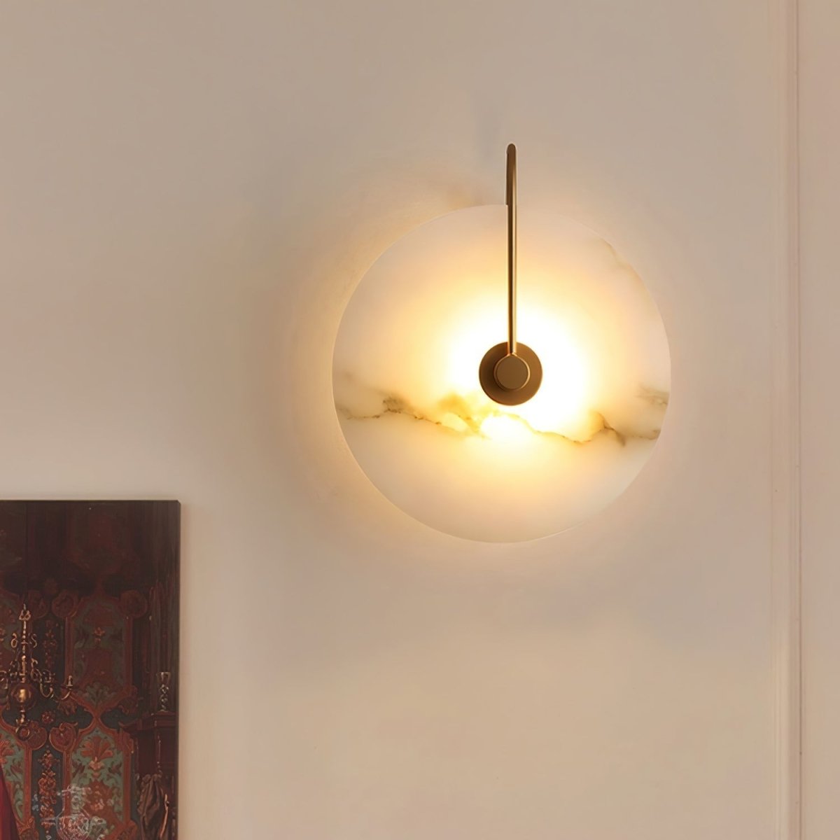 Alabaster LED wall lights