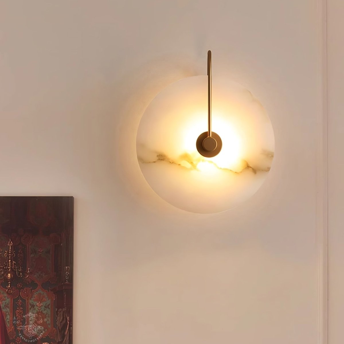 Alabaster LED wall lights