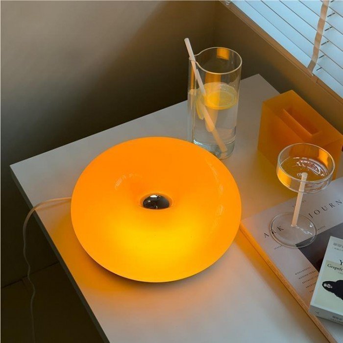 Bauhaus Donut Lights on the Wall and Table Lamp