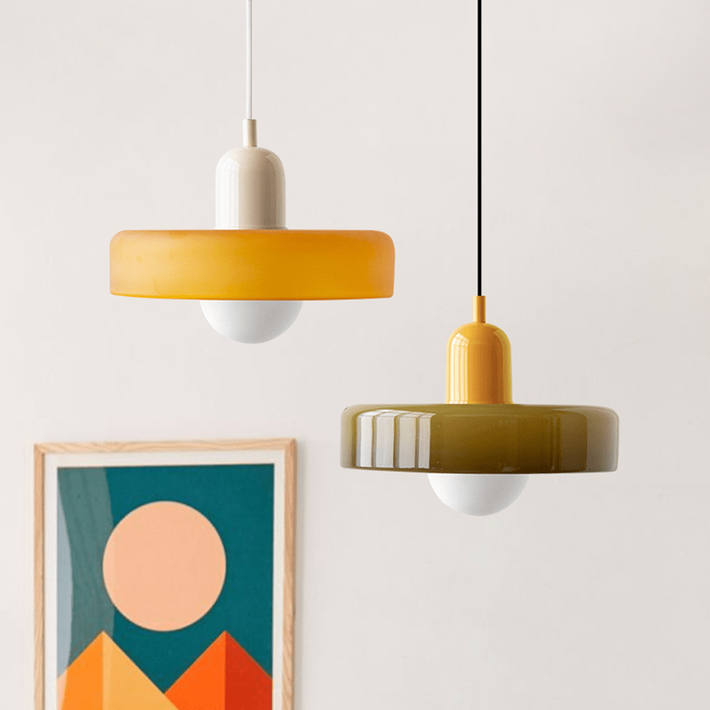 Bauhaus Pendelleuchte – Stilvolles Design aus Buntglas