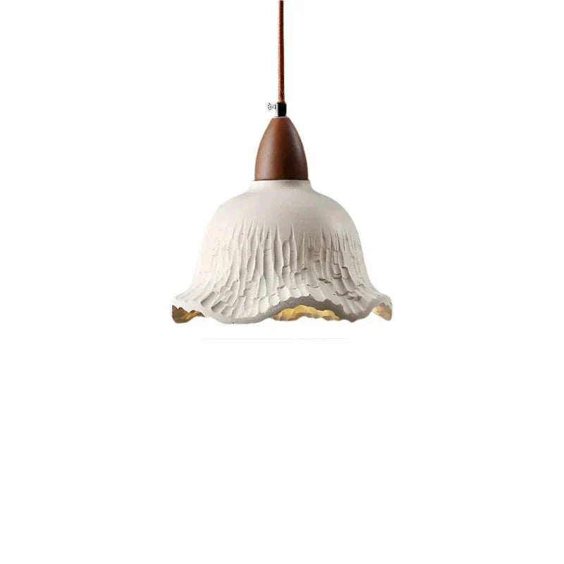 Retro Zementblüten Pendelleuchte Cream