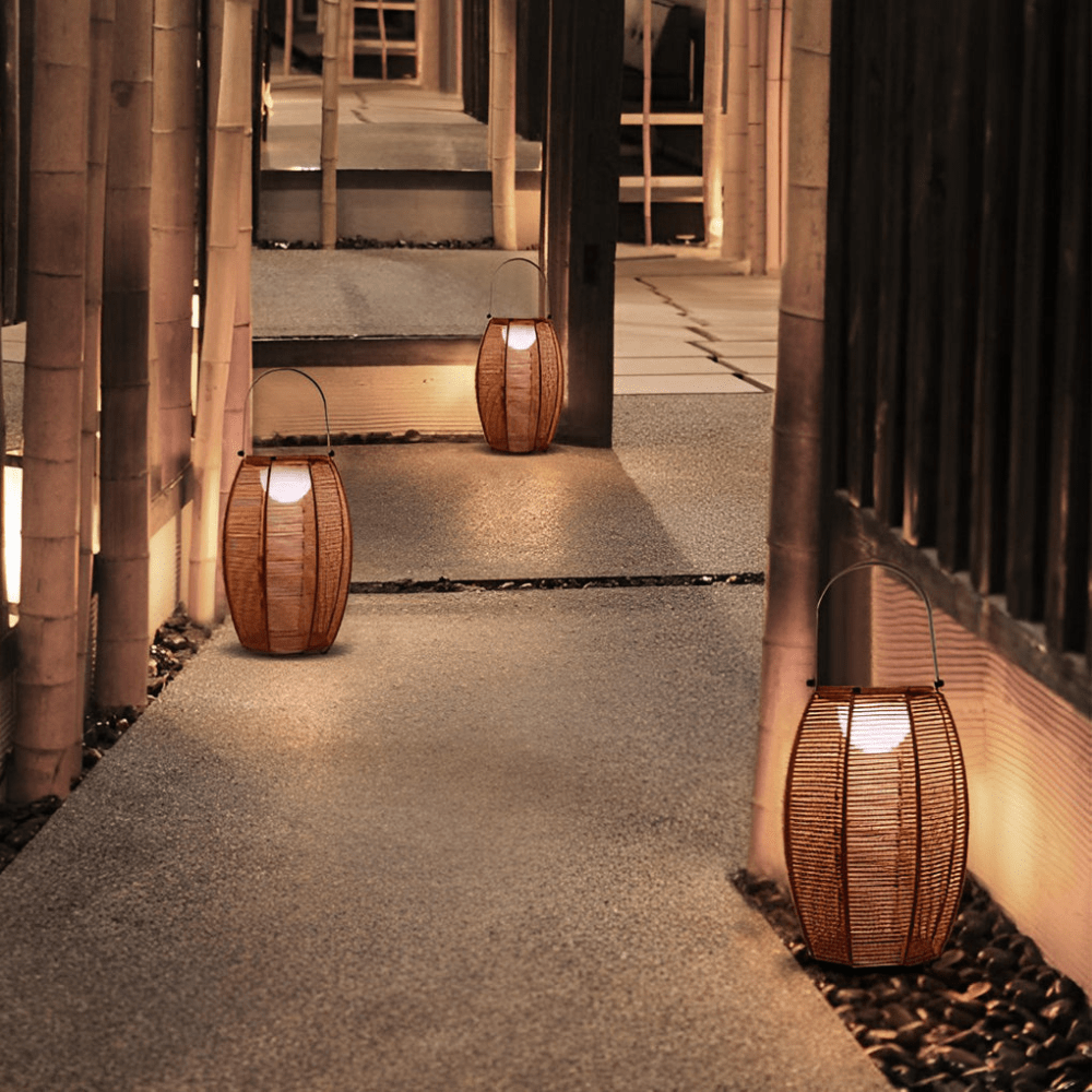 Vagabundierende Eleganz: Boho Solar Stehlampe für den Garten