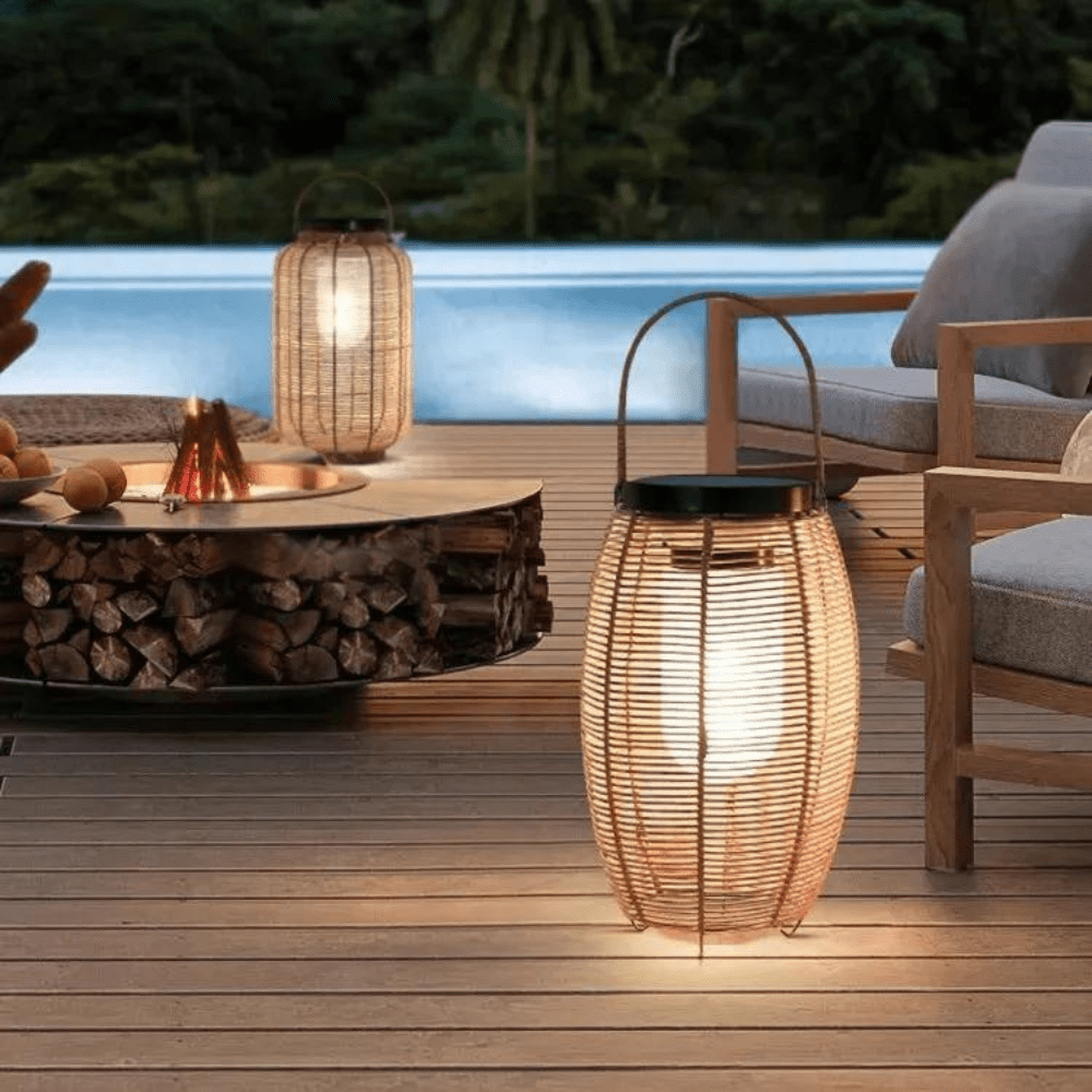 Vagabundierende Eleganz: Boho Solar Stehlampe für den Garten