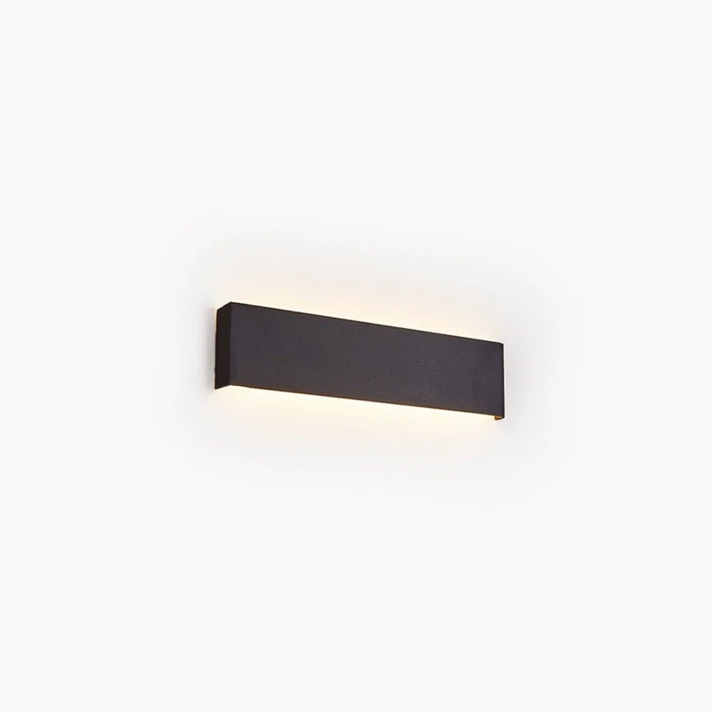 Moderne LED-Wandleuchte Edge - Rechteckig, Schwarz/Weiß/Gold, für Badezimmer/Wohnzimmer