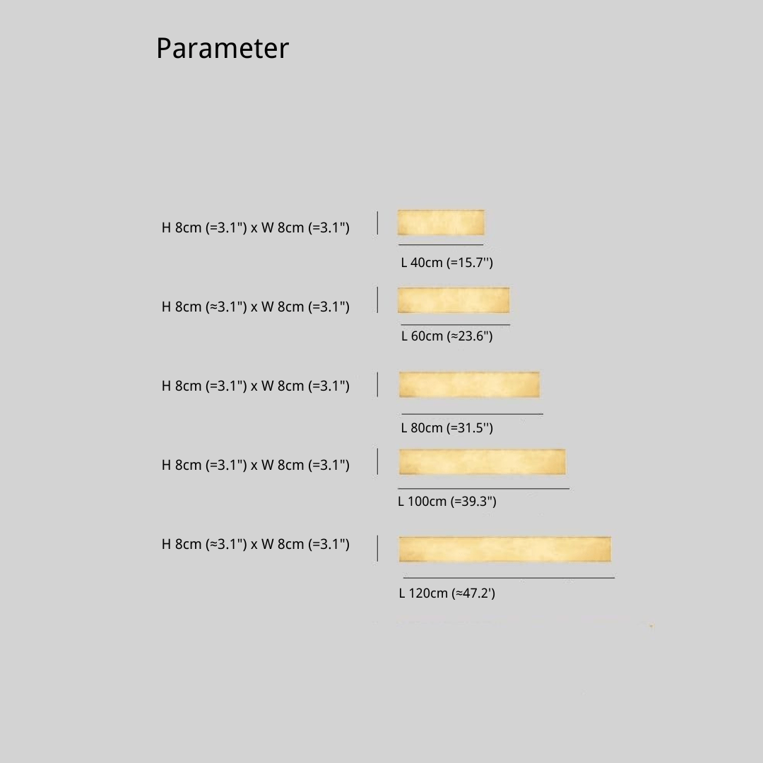 Moderne Edge Rechteckige Harz Außenwandleuchte