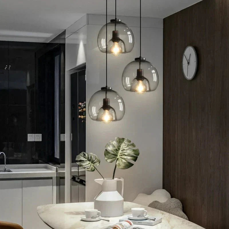 Elegant glass pendant for stylish interior design