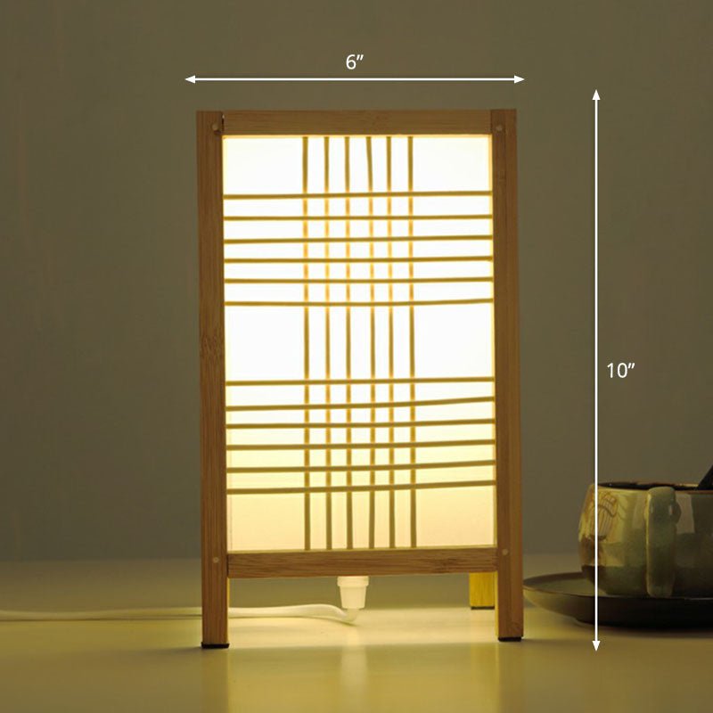 Zeitgenössische Bambus-Tischlampe aus Holz - Naturinspirierte Beleuchtung für Ihr Zuhause