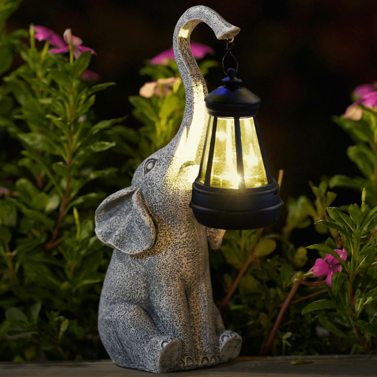 SanfteLuchte™ | Garden lamp with elephant motif