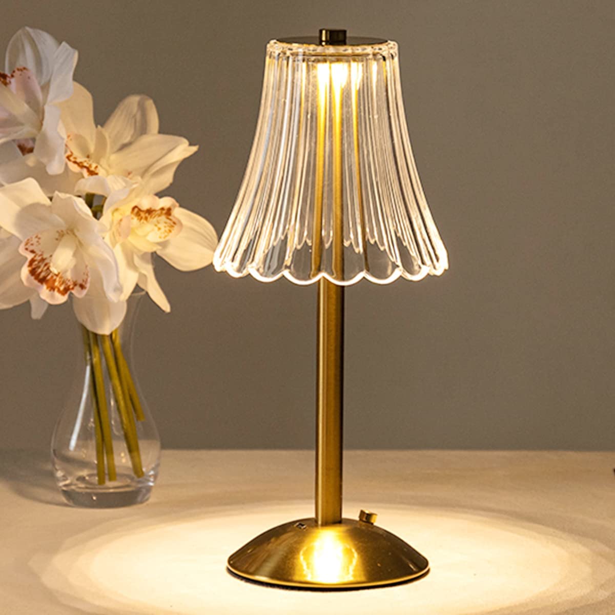 Golden Crystal Table Lights