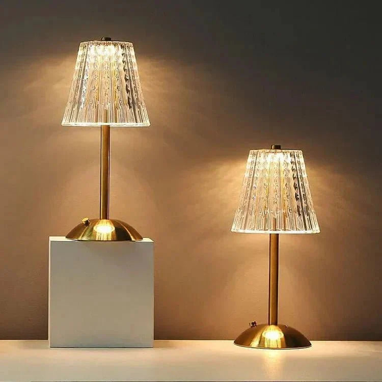 Golden Crystal Table Lights