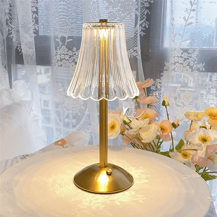 Golden Crystal Table Lights