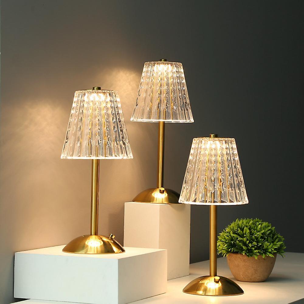 Golden Crystal Table Lights