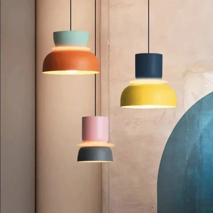 Nordic hanging lamp in Macaron-Design