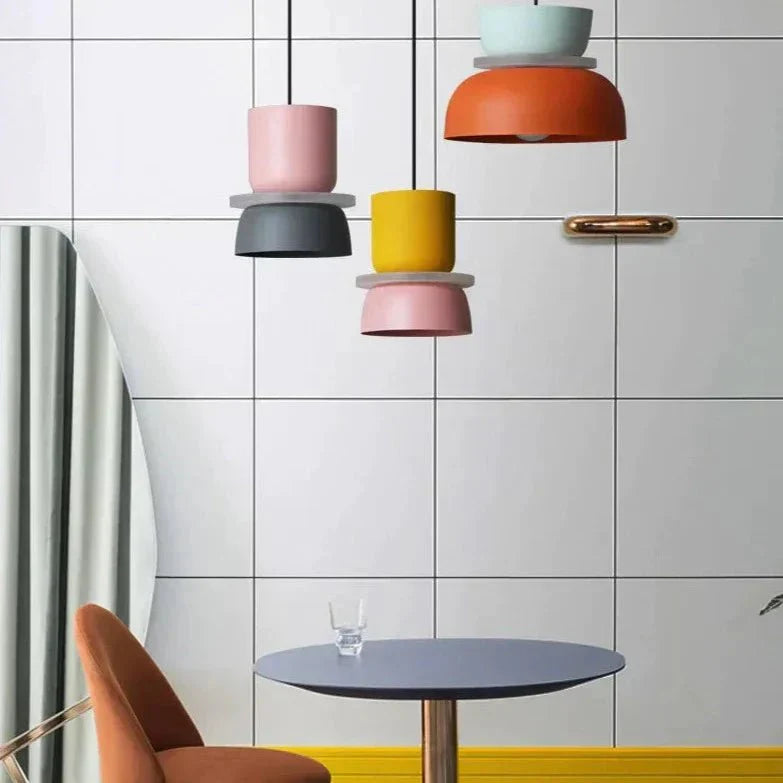 Nordic hanging lamp in Macaron-Design