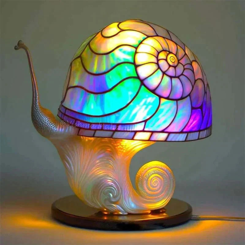 Beruhigende Kunstlampe aus Glas-in-Glas