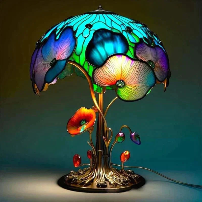 Beruhigende Kunstlampe aus Glas-in-Glas