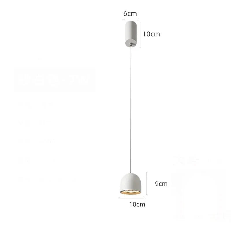 LED Pendelleuchte mit COB Einbaustrahler