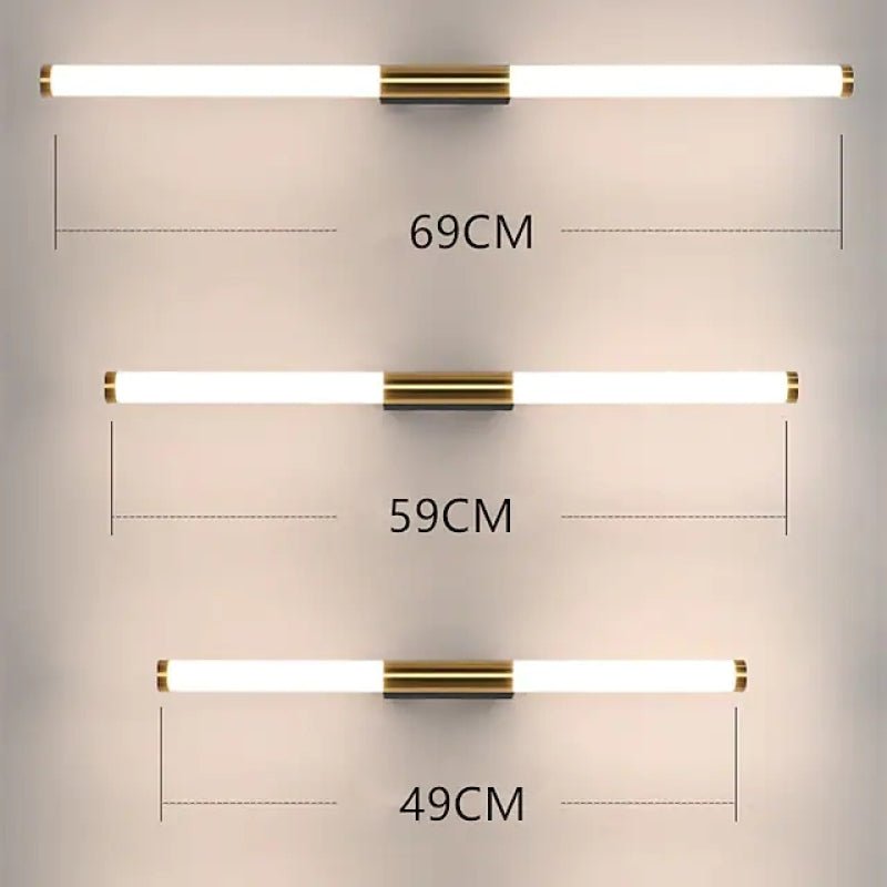 Moderne LED-Wandlampe Leigh in Weiß-Gold für Schlafzimmer