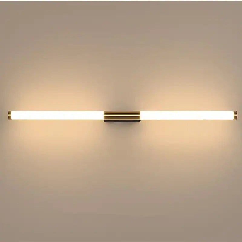 Moderne LED-Wandlampe Leigh in Weiß-Gold für Schlafzimmer