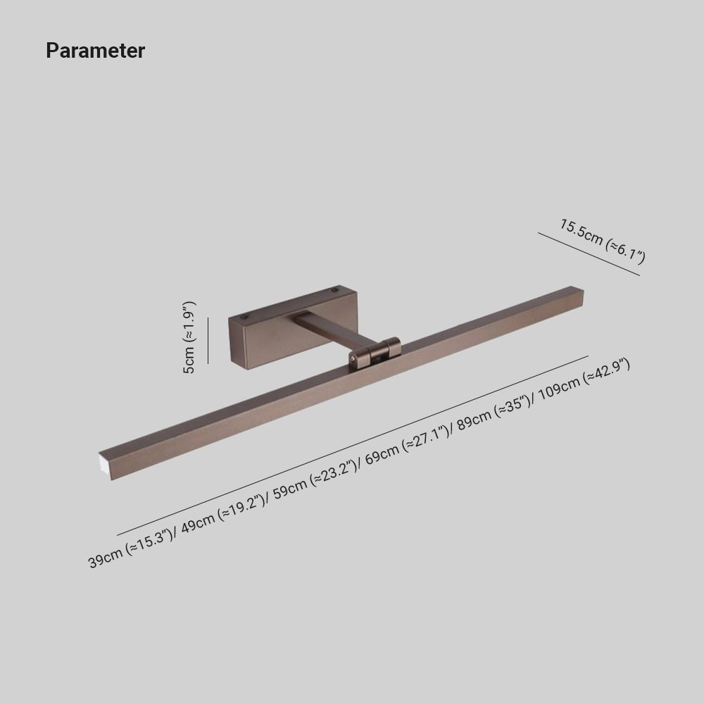 Moderne LED-Wandleuchte Leigh mit Spiegeloberfläche - Drei Farben - Metallstruktur