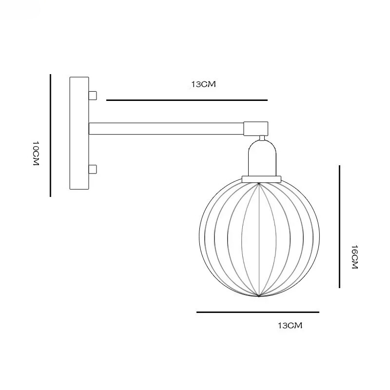 Moderne Wandlampe LichtKroon mit Zugschalter