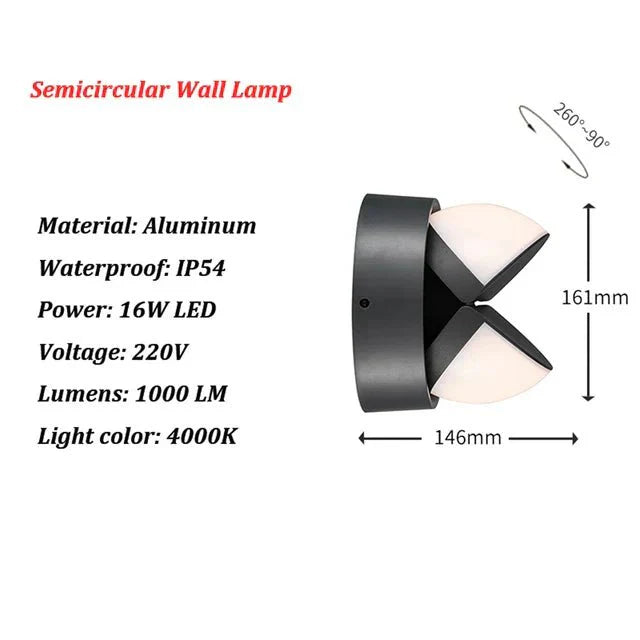 Moderne LED-Außenwandlampe LightGuard