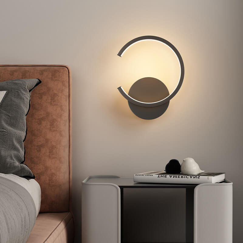 Moderne LED-Wandleuchte Luminex mit Minimalistischem Kreis-Design