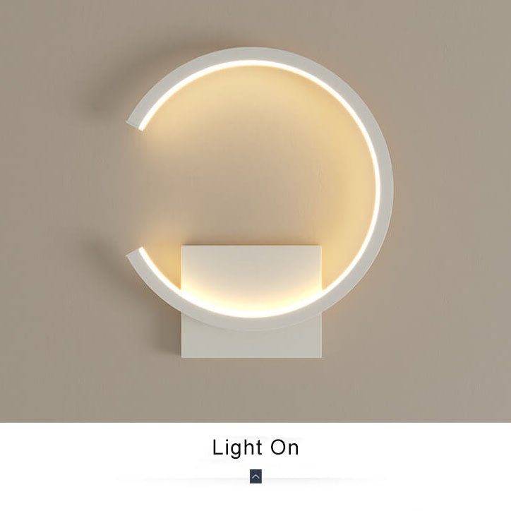 Moderne LED-Wandleuchte Luminex mit Minimalistischem Kreis-Design