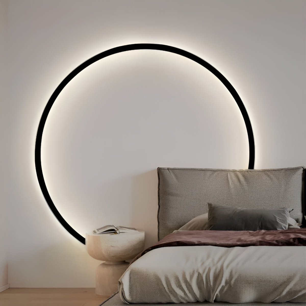 Leuchtender Kreis - Moderne Minimalistische LED Rundwandlampe