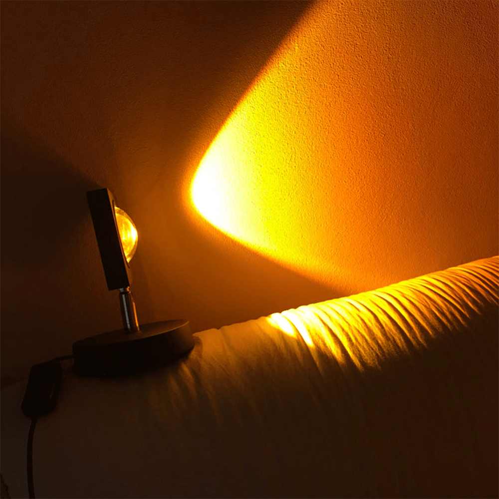 LuminousGlow - Nostalgische Sonnenuntergang Tischlampe