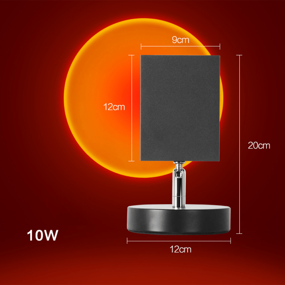 LuminousGlow - Nostalgische Sonnenuntergang Tischlampe